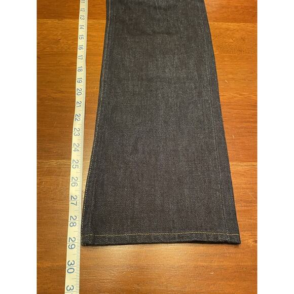 30 X 29 Left Field Work Wear Jeans Ringspun Cotton Made In USA Blue Denim - Picture 9 of 14